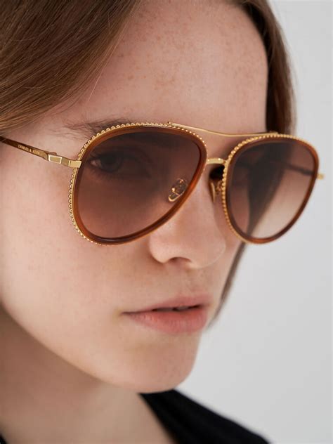 Chanel Tortoise Shell Acetate Gradient Tint Frameless